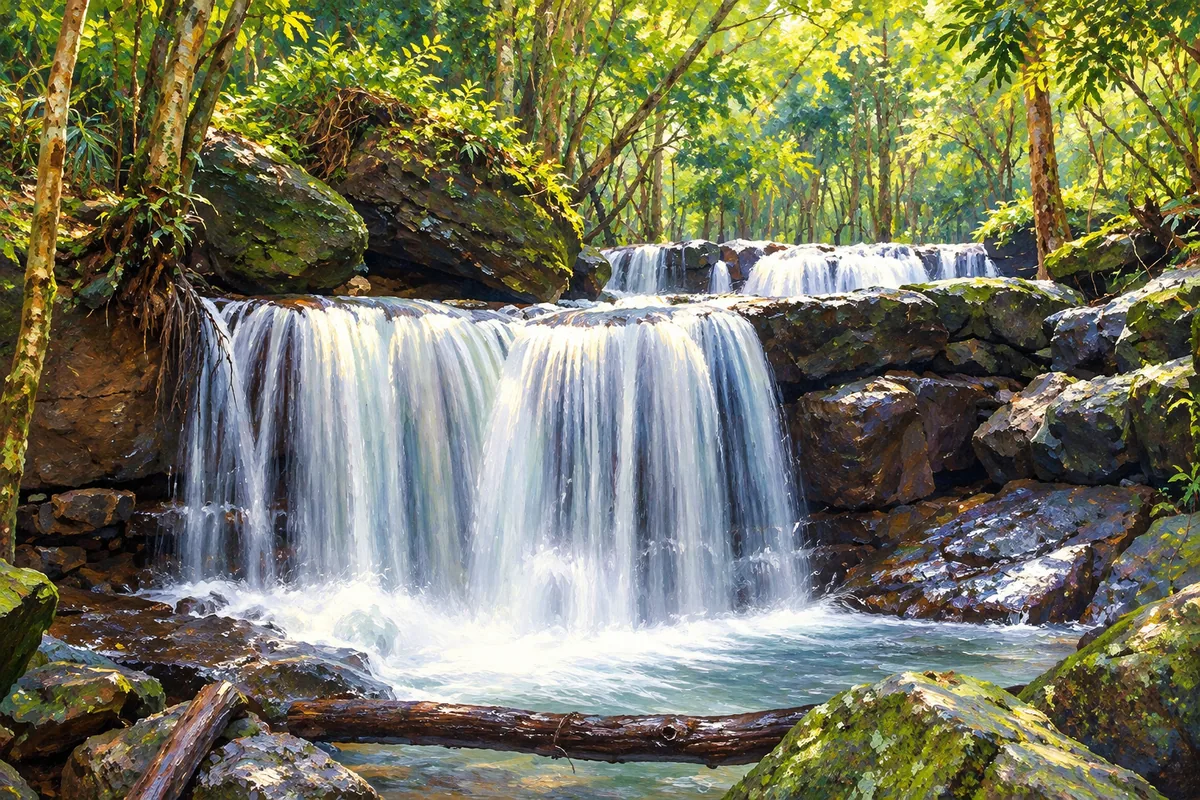 Cascades at Suoi Tranh