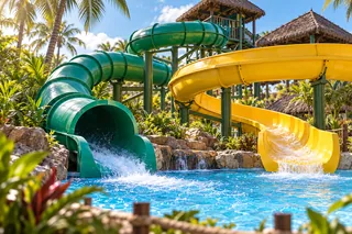 Illustration: Water slides at Aquatopia